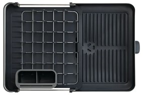 Тъмносива регулируема тавичка за оттичане от неръждаема стомана 36x32 cm Extend Steel – Joseph Joseph