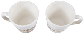 Керамични чаши в бяло-златист цвят в комплект от 2 бр., 300 ml London - Premier Housewares