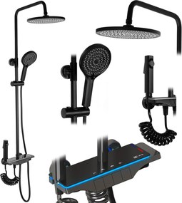 Комплект за душ REA Savio Led Black