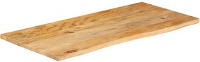 370456 vidaXL Плот за маса, жив ръб, 120x60x2,5 см, масивно дърво манго