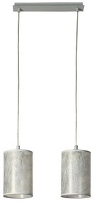 Пендел СЕТА, титан, абажури Басари Сребро, 2xE27