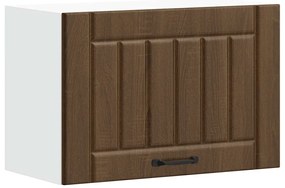 853844 vidaXL Кухненски стенен шкаф Lucca, кафяв дъб, инженерно дърво
