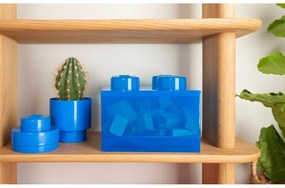 Синя пластмасова детска кутия за съхранение 25x25x18 cm – LEGO®