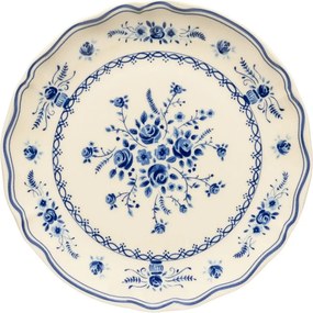 Синя/бежова десертна глинена чиния ø 21 cm Vila – Costa Nova