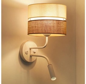 Brilagi - Стенна лампа ROYAL YUTE 1xE27/15W + 1xG9/6W беж/крем/бял