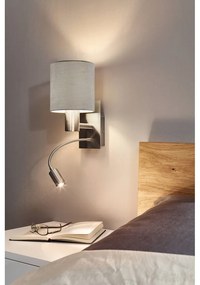 LED стенна лампа в сив и сребрист цвят PASTERI – EGLO
