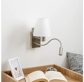 Brilagi - LED Аплик NUBILA 1xE27/25W/230V + LED/3W хром/бял