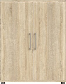 Модулна библиотека от дъбов декор в естествен цвят 89x113 cm Prima – Tvilum