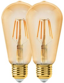 К-кт 2x LED Крушка VINTAGE ST64 E27/6W/230V 2200K - Eglo 11783