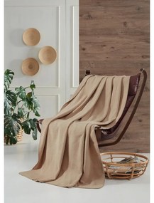 Бежово одеяло от флийс 130x170 cm Brighton – Mijolnir