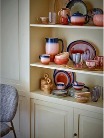 Сини/оранжеви керамични купички в комплект 4 бр. за супа 350 ml Tatum – Bloomingville