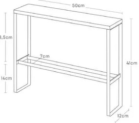 Метална поставка за чехли в бял и естествен цвят Tower - YAMAZAKI
