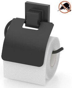 ПОСТАВКА ЗА ТОАЛЕТНА ХАРТИЯ TEKNO TEL EF-238-Matte black , с капак