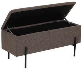 Кафява пейка от прежда с примки от букле Watford – House Nordic