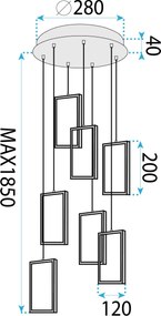 Лампа LED LHJ089-7CP BLACK