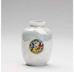 Порцеланов ваза 12,5x9 см перлен бял грейс