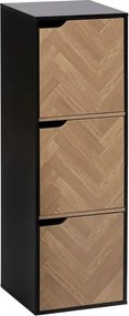 Рафт 5five Mix'n Door Chevrons, 3 отделения, Черен