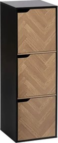 Рафт 5five Mix'n Door Chevrons, 3 отделения, Черен