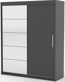Гардероб Zaist 180 плъзгащ се-Anthraki