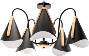 Плафон с 5 рамена Scandinavian Black APP607-5C