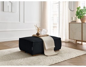 Черна табуретка от рипсено кадифе Chelsea – Bobochic Paris