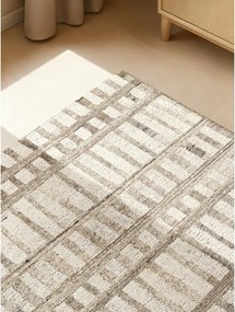 Кремав ръчно изработен вълнен килим 200x300 cm Boho 1.0 Linara – Vikosa