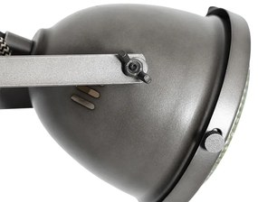 Индустриална подова лампа стомана с дърво 2-светлина - Emado