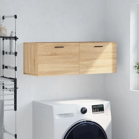 830151 vidaXL Стенен шкаф, сонома дъб, 100x36,5x35 см, инженерно дърво