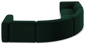 Тъмнозелен кадифен ъглов диван Ekahi – Makamii
