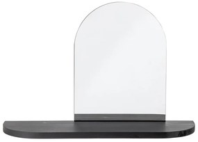 Стенно огледало с рафт масивно дърво 72x48 cm Annlie – Bloomingville