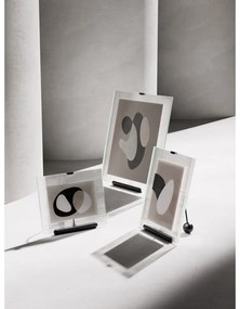 Черна стъклена стояща рамка 19x23 cm Flute – Umbra