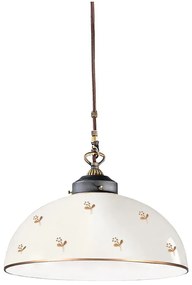 Kolarz 731.32.172- Пендант на кабел NONNA 1xE27/75W/230V Ø 36 см, форма на цвете, розово-злато