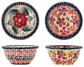 Червени глинени купички в комплект от за сервиране 2 бр. 95 ml Florist – Bloomingville