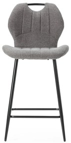 Сиви бар столове в комплект 2 бр. (височина на седалката 65 cm) Muli – Marckeric
