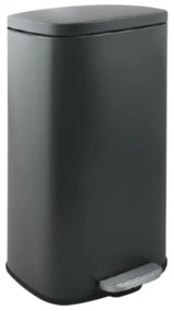 Тъмносиво стоманено кошче за боклук с педал 50 l Akira – Spirella