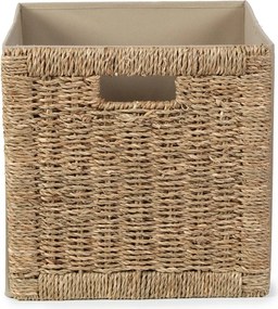 Кутия за съхранение от морска трева в естествен цвят 30x30x30 cm – Compactor