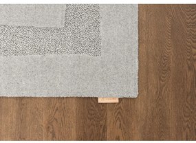 Светлосив вълнен килим 200x300 cm Morphic Rocca – Agnella