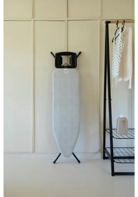 Маса за гладене Brabantia B 1008893, 124x38 см, 7 позиции за регулиране, Голяма поставка за ютия, Светлосив