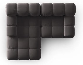 Тъмносив кадифен диван 191 cm Bellis - Micadoni Home