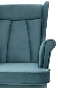 Скандинавски фотьойл в тъмно синьо