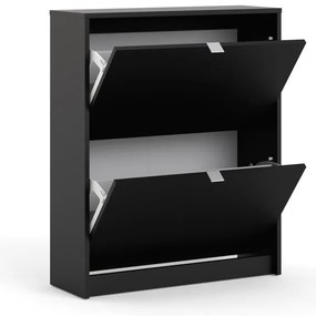 Черна накланяща се стойка за обувки Shoes – Tvilum