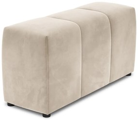 Бежов кадифен подлакътник за модулен диван Rome Velvet - Cosmopolitan Design