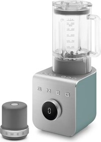 Блендер Smeg Collezione BLC02EGMEU, 1400W, 1.5 л, 22000 об/мин, 5 програми, 9 скорости, Трошене на лед, Неръждаема стомана, Изумрудено зелен/Инокс