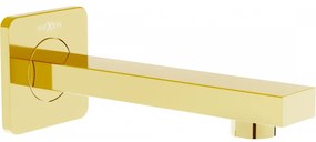 Mexen Cube стенен чучур за вана, златен - 79370-50