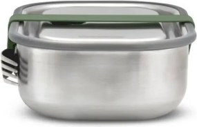Кутия за храна Black+Blum BAM-SS-L010, 1 л, Правоъгълна, Подходяща за фурна, Без BPA, Неръждаема стомана, Зелен