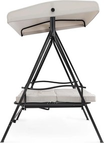 Антрацитна/бежова градинска люлка метална Taurus – Bizzotto