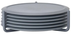 Сиви силиконови подложки в комплект от 6 броя с поставка Singles - Zone