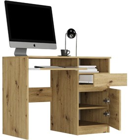 Модерно писалище с шкаф 90x50 cm - различни цветови варианти sonoma