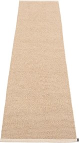 Бежова пътека за открито и закрито 60x250 cm Mono Light Nougat – Pappelina