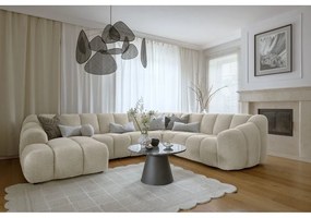 Бежов ъглов диван (десен ъгъл/U форма) Shell – Miuform